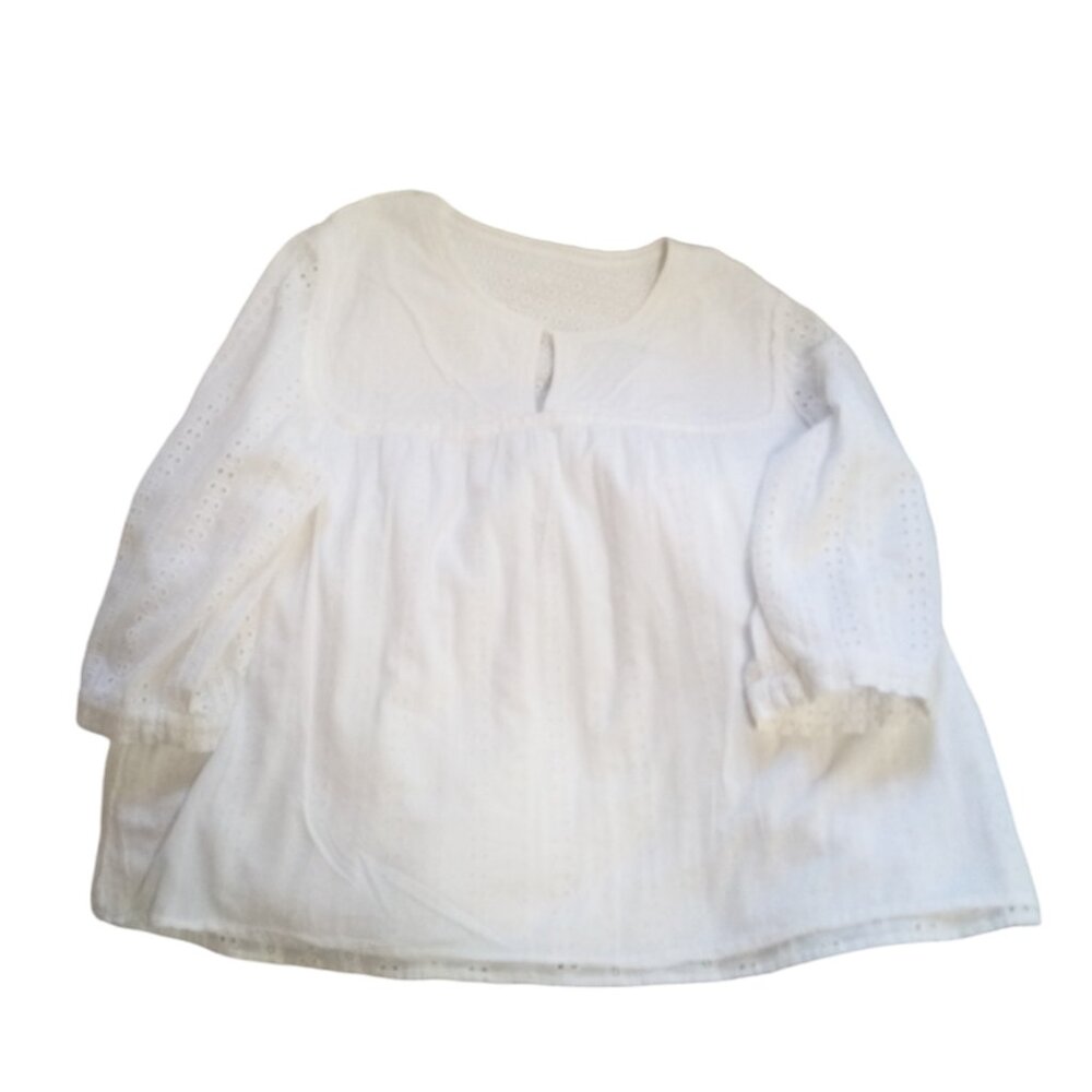 Charter Club woman eyelet boho lined blouse sz 18W - Picture 8 of 11